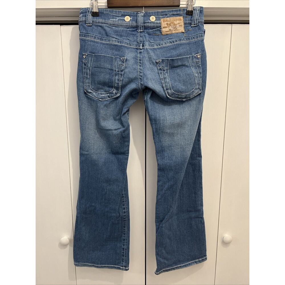 VTG Y2K True Religion Size 29 Women's Jeans w/Suspender‎ Buttons, MADE IN USA